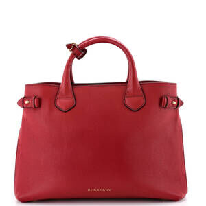 Burberry Banner Tote Leather And House #247746B84B